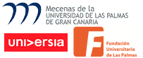 Logos FundaciÃ³n Universitaria de Las Palmas, Universia y Mecenas de la ULPGC